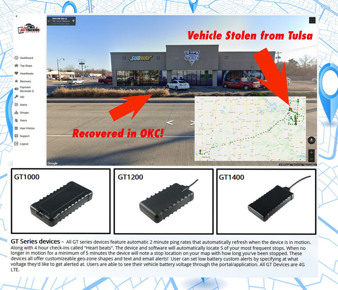 *GT1510 - Waterproof Tracker -  Wired Device - Best for Harsh/ALL Conditions - 1 Year Service Included