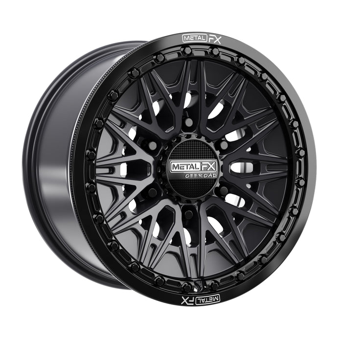 Alpha 6R Beadlock | Satin Black w/ Gloss Black Ring