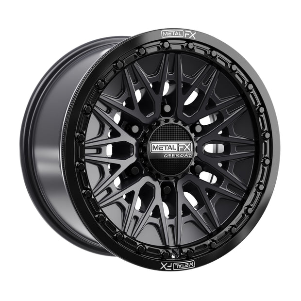 Alpha 6R Beadlock | Satin Black w/ Gloss Black Ring