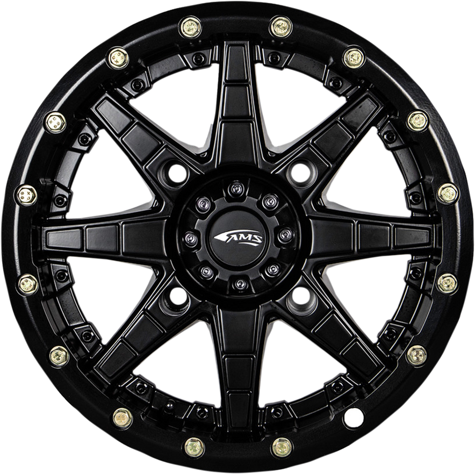 AMS Wheel - Roll'n 106 - Front/Rear - Black - 14x7 - 4/137 - 5+2 4753-046AS