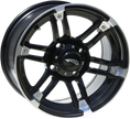 AMS Wheel - Roll'n 104 - Front/Rear - Machined Black - 14x7 - 4/110 - 5+2 4730-031AB