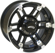AMS Wheel - Roll'n 104 - Rear - Machined Black - 12x7 - 4/4 - 3+4 0230-0759
