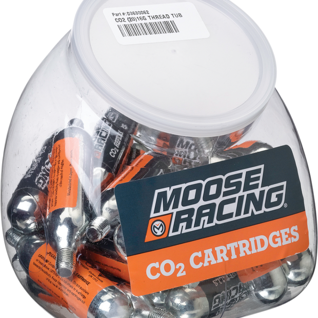 MOOSE OFFROAD Thread Tub - CO2 - 16-Gauge - 20-Pack 0363-0062