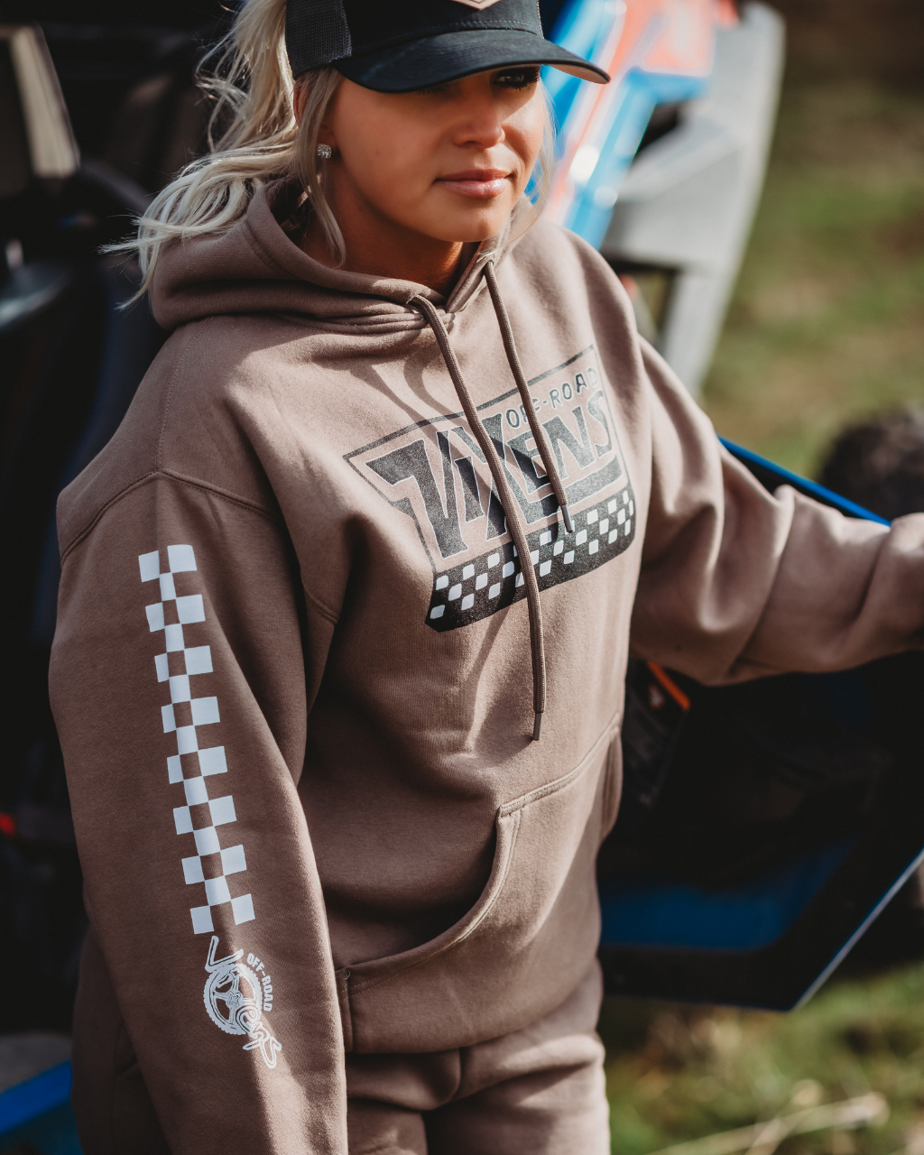 Off the Wall Heavy Weight Hoodie - Brown