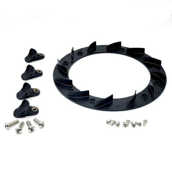 Fan Blade Kit for TAPP primary clutch — front and rear blades with hardware for Can-Am X3 EVP.MOde Spec