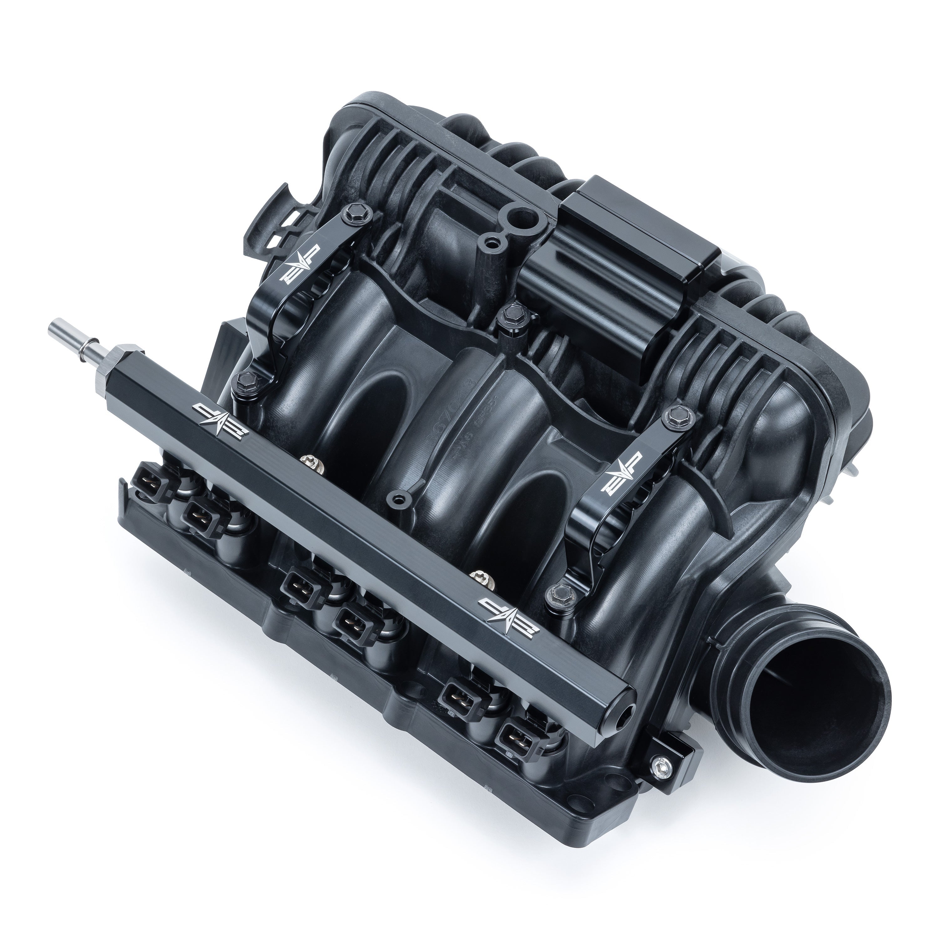 EVP Plenum Bulletproofing Kit for 2024 Can‑Am Maverick R — billet fuel rail, plenum braces, hose separators and clamps