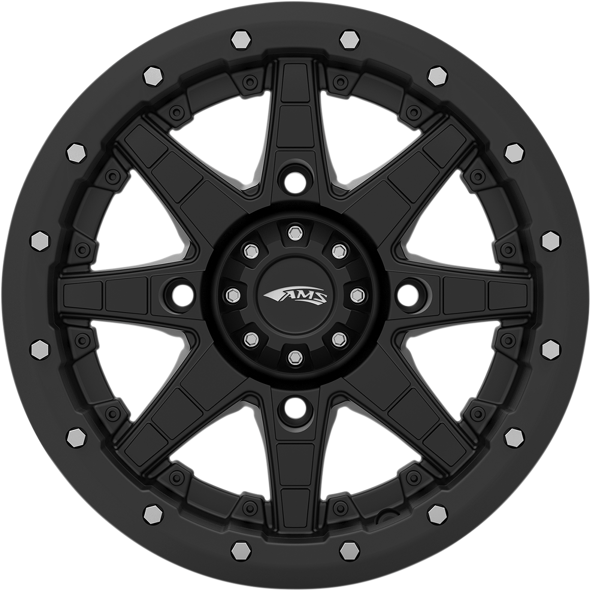 AMS Wheel - Roll'n 106 - Front/Rear - Black - 14x7 - 4/137 - 5+2 4753-046AS