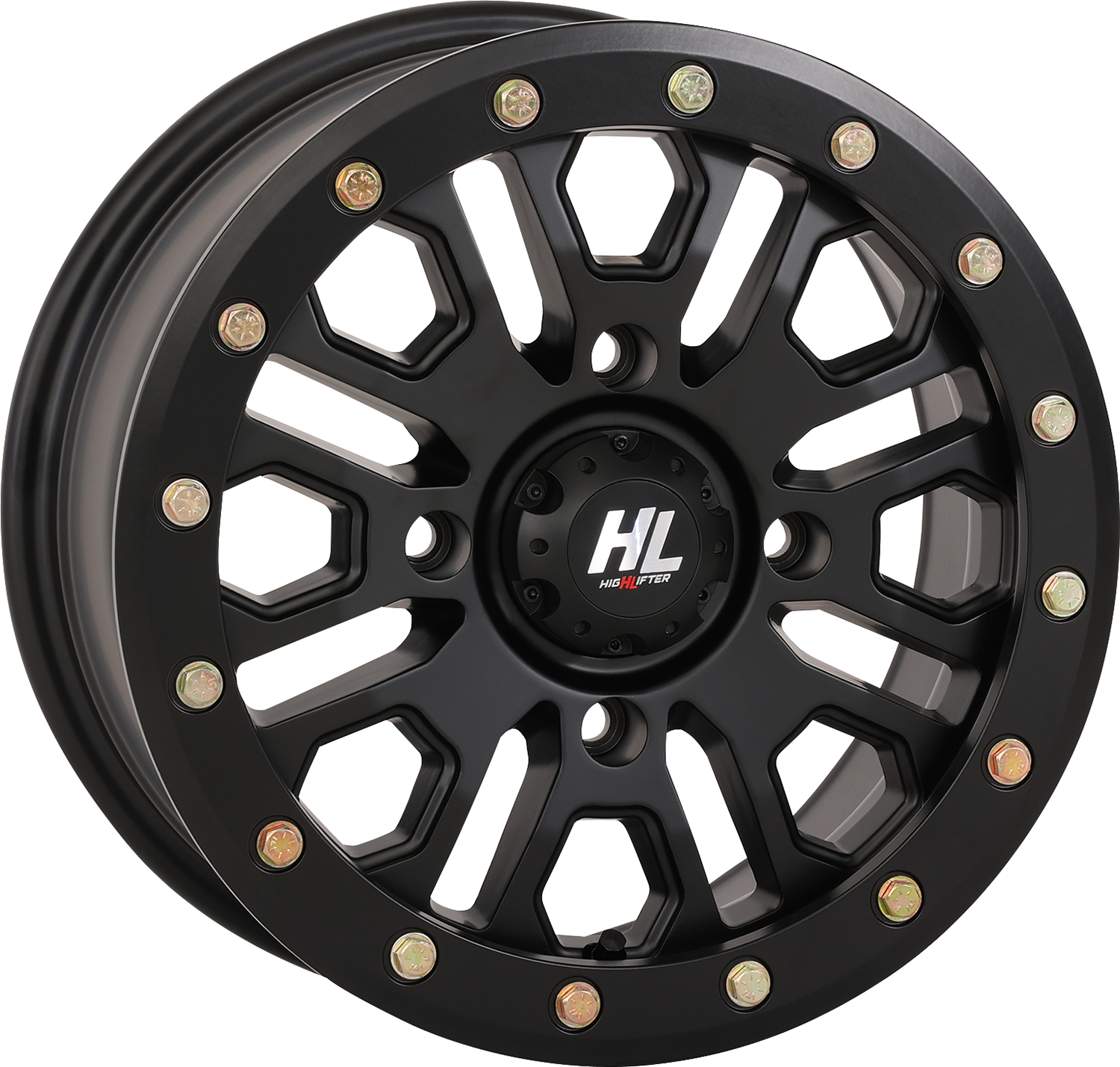 HIGH LIFTER Wheel - HL23 Beadlock - Front/Rear - Matte Black - 15x7 - 4/137 - 5+2 (+38 mm) 15HL23-1437