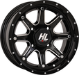 HIGH LIFTER Wheel - HL4 - Front/Rear - Gloss Black w/Machined - 14x7 - 4/137 - 4+3 (+10 mm) 14HL04-1137