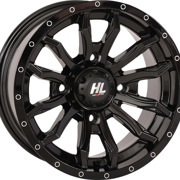 HIGH LIFTER Wheel - HL21 - Front/Rear - Gloss Black - 24x7 - 5/4.5 - 4+3 (+10 mm) 24HL21-1245