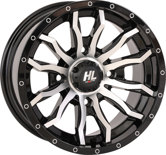 HIGH LIFTER Wheel - HL21 - Front/Rear - Gloss Black w/Machined - 22x7 - 4/137 - 4+3 (+10 mm) 22HL21-1137