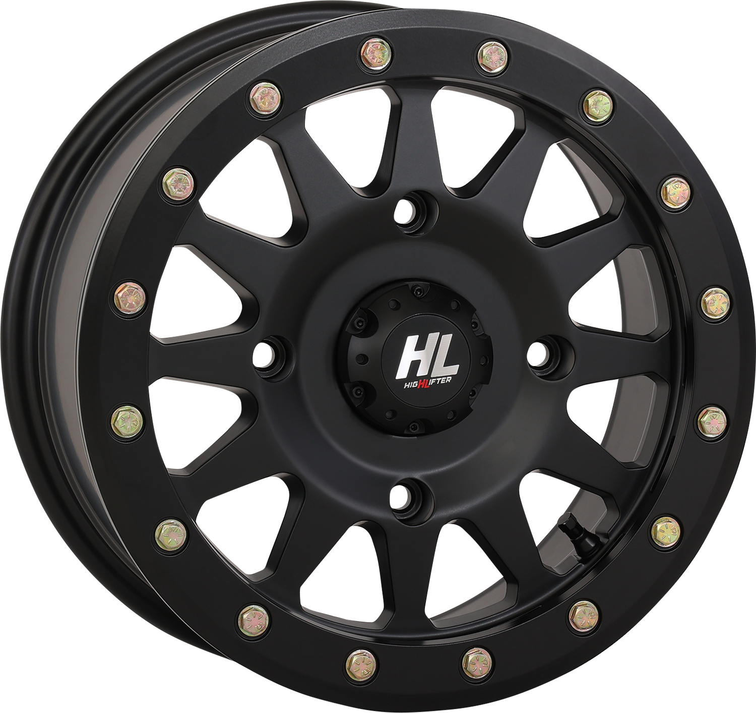 HIGH LIFTER Wheel - HLA1 Beadlock - Front/Rear - Matte Black - 15x7 - 5/4.5 - 5+2 (+40 mm) 15HLA1-1445