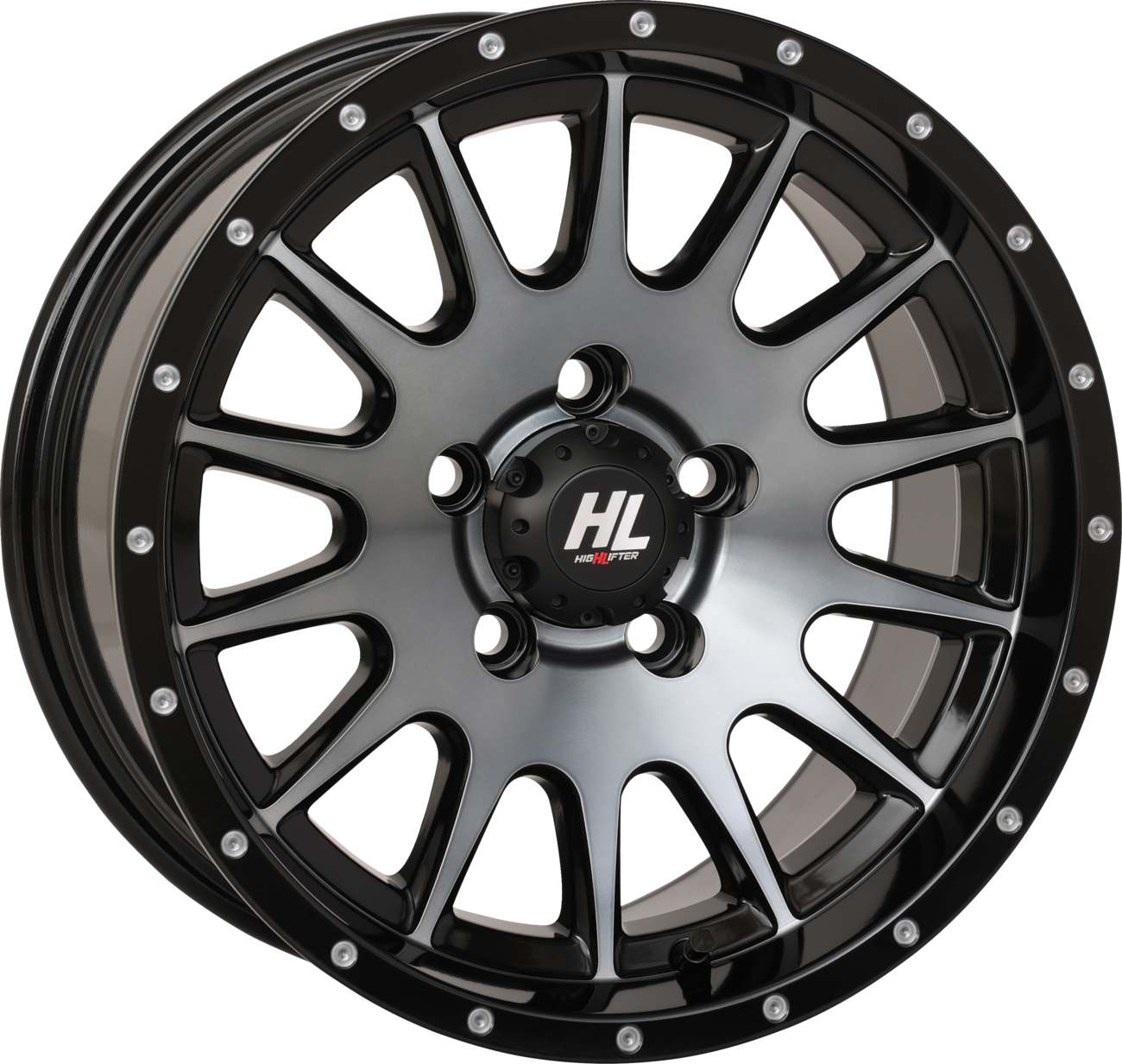 HIGH LIFTER Wheel - HL25 - Front/Rear - Dark Tint Gray - 15x7 - 5/4.5 - 4+3 (+10 mm) 15HL25-1655