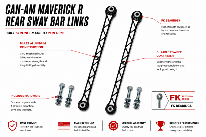 Can-Am Maverick R Rear Sway Bar Links