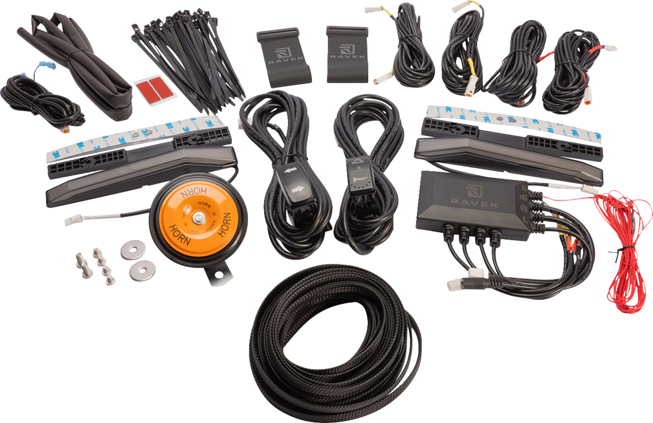 RAVEK Turn Signal Kit - Amber - White Running Lights - RZR 64-507