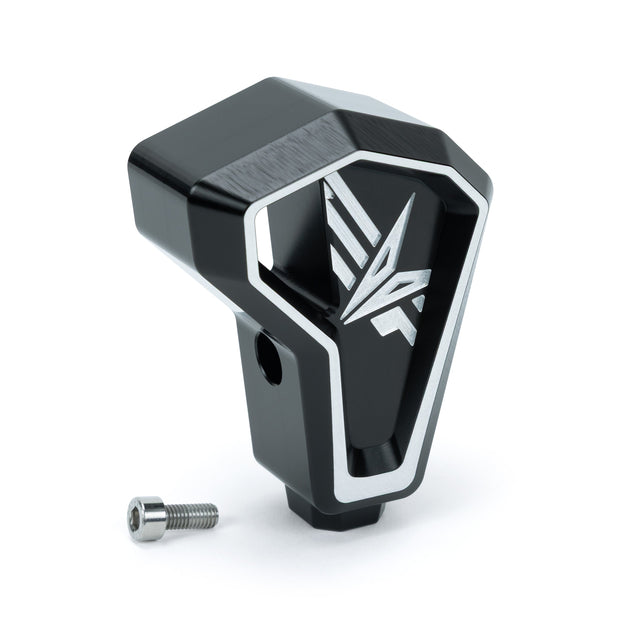 EVP billet aluminum shift knob, satin black anodized, CNC EVP logo for Kawasaki Teryx H2