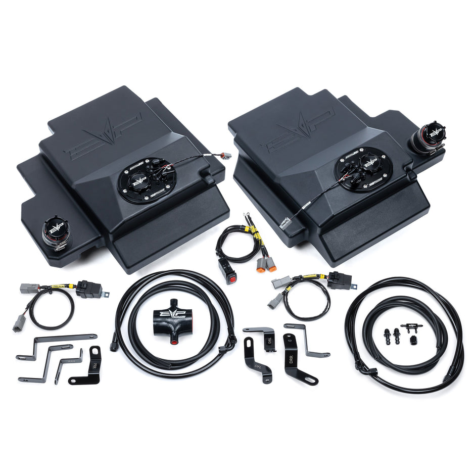 EVP auxiliary fuel tank kit for Can-Am Maverick R under-seat installation