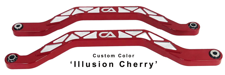 Honda Talon X and R Billet High Clearance Radius Rods | CA Tech USA Our high clearance rods were designed with strength, dependability, and affordability all in mind. Our rods finish in the absolute largest rods on the market. We have a finished thickness of 1.25 inches throughout the entire center of the rod where it really counts, and a finished height of the rod at over 1.5 inches. Our rods also boast a full 3 INCHES OF ADDED GROUND CLEARANCE
