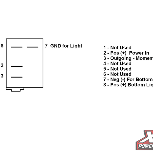 Dash Switch Body Momentary Blue Bottom