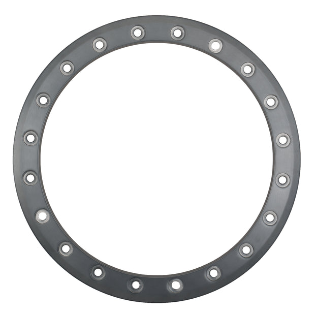 Sb8 Sb9 15" Beadlock Ring 10mm 20 Hole Gloss Brushed Gry