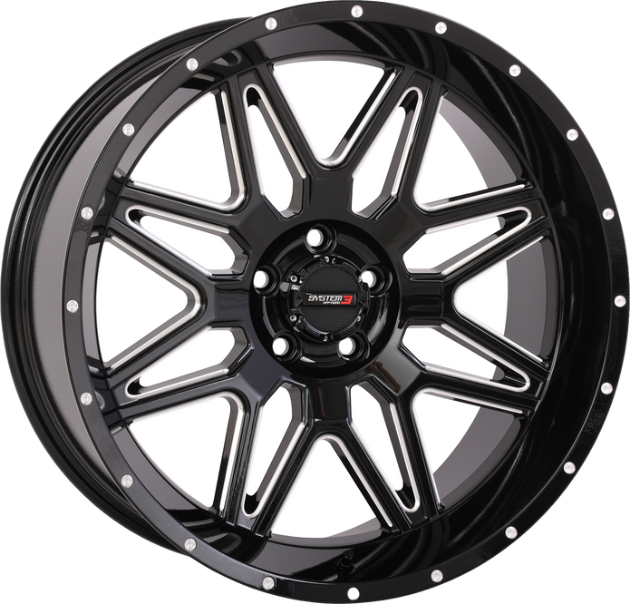 St7 Wheel 20x9 5+4 (0mm) 5/4.5 Gloss Black Milled