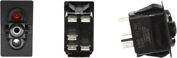 Dash Switch Body Single Acc Red/Blue