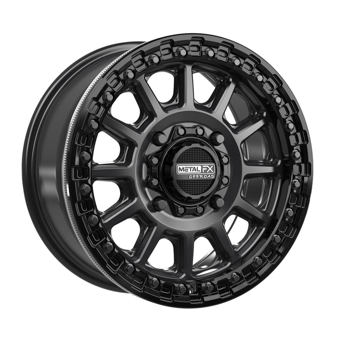 Rampage Beadlock | Satin Black w/ Gloss Black Ring