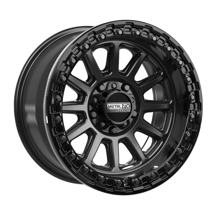 Rampage R Beadlock | Satin Black w/ Gloss Black Ring