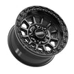Rampage 6R Beadlock | Satin Black w/ Gloss Black Ring
