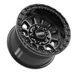 Rampage 6R Beadlock | Satin Black w/ Gloss Black Ring