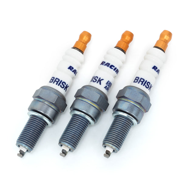 Non-projected tip silver center electrode spark plug set for 2024 Can-Am Maverick R - set of 3