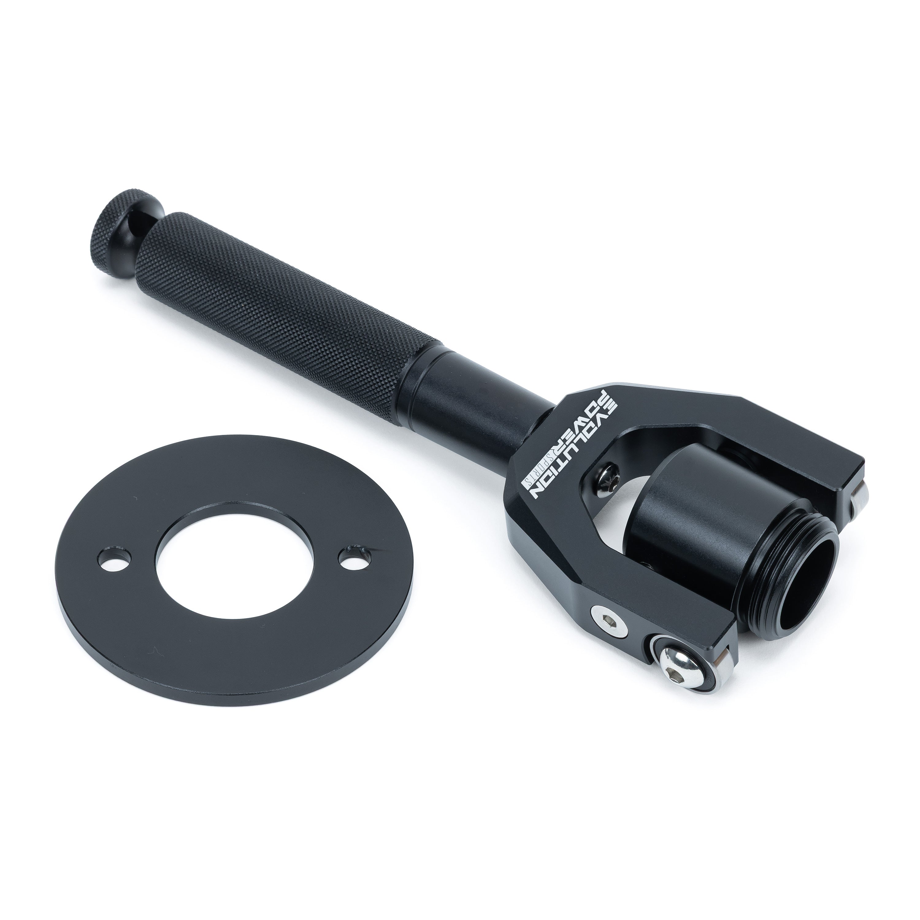 EVP Quick Belt Changing Tool Kit — black anodized CNC aluminum, knurled handle, fits Can-Am X3, Polaris RZR Pro R, Kawasaki H2