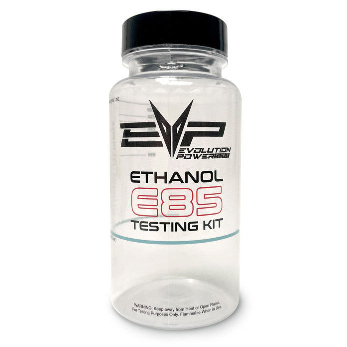 EVP E85 Ethanol Testing Kit — wide-mouth pump-nozzle compatible tester