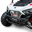 White anodized EVP grille with Indy Red or Black backing plate for Polaris RZR 200
