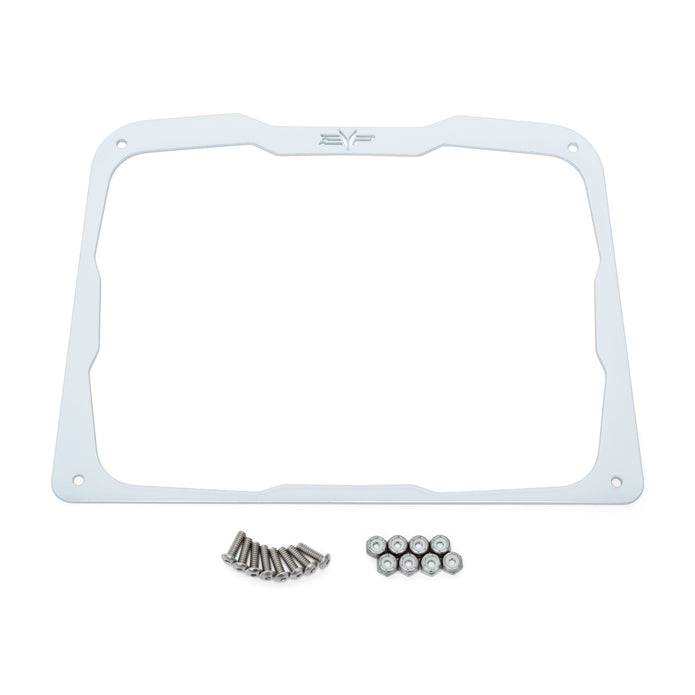 EVP Gauge Bezel for Polaris RZR 200 — White Lightning anodized aluminum