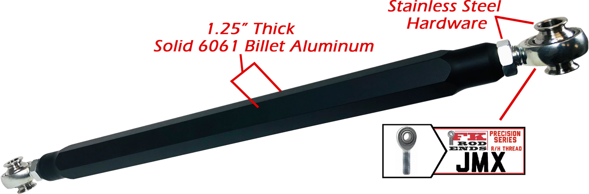 Can-Am X3 Billet High Clearance UPPER Radius Rods