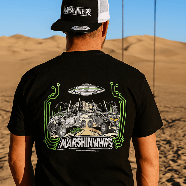 Marshin Whips Black & Green UFO T-Shirt