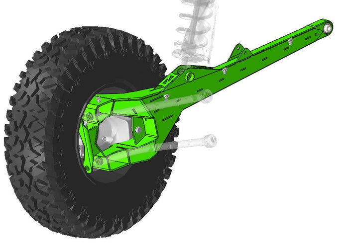 Polaris RZR Turbo R / Pro S Toe Link Delete Trailing Arms
