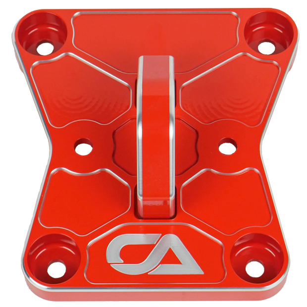 CA Tech Pull Plate  3D scanned for perfect fitment and machined from 6061 aluminum with a finished thickness of 1" for maximum durability, the new 2022 Can-Am X3 pull plate is easy to install and built to last a lifetime.   OEM color matching ensures all CA Tech parts will pair perfectly with your build. 