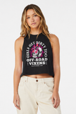 Moto Head Cropped Muscle Tank