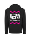Checked Out Unisex Zip Hoodie - Black