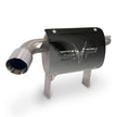 Can-Am Maverick X3 Magnum side-exit exhaust with EVP heat shield