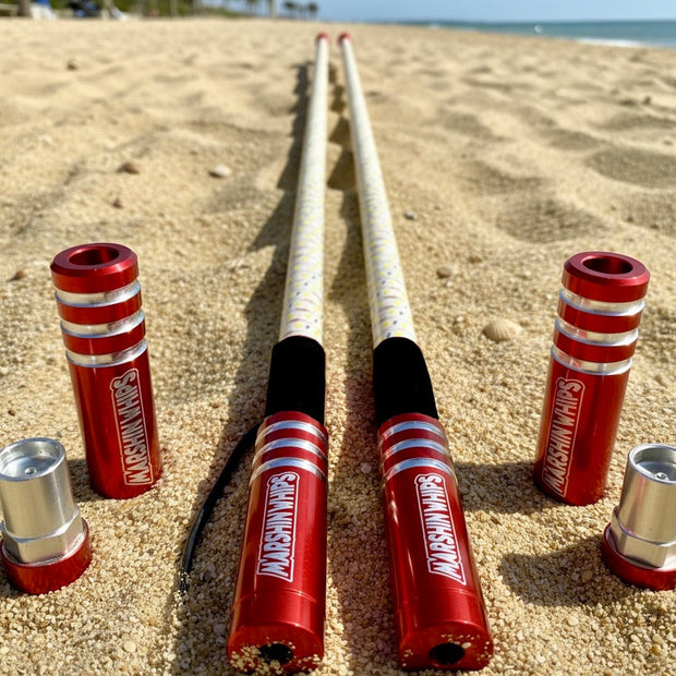 Game Changer LED Whip Set - Lollypop Red