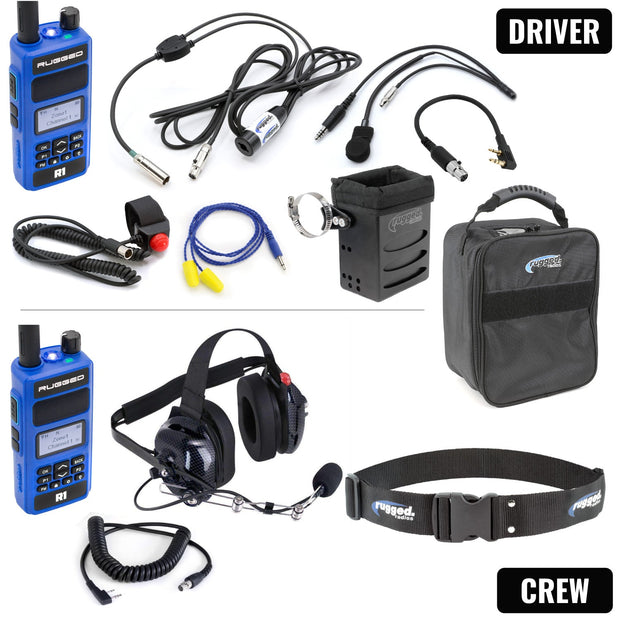 # OFFROAD Driver and Crew Chief Racing Kit with R1 Radios IMSA / R1 / Blue