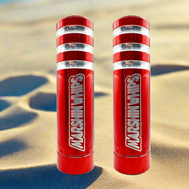 Game Changer LED Whip Set - Lollypop Red