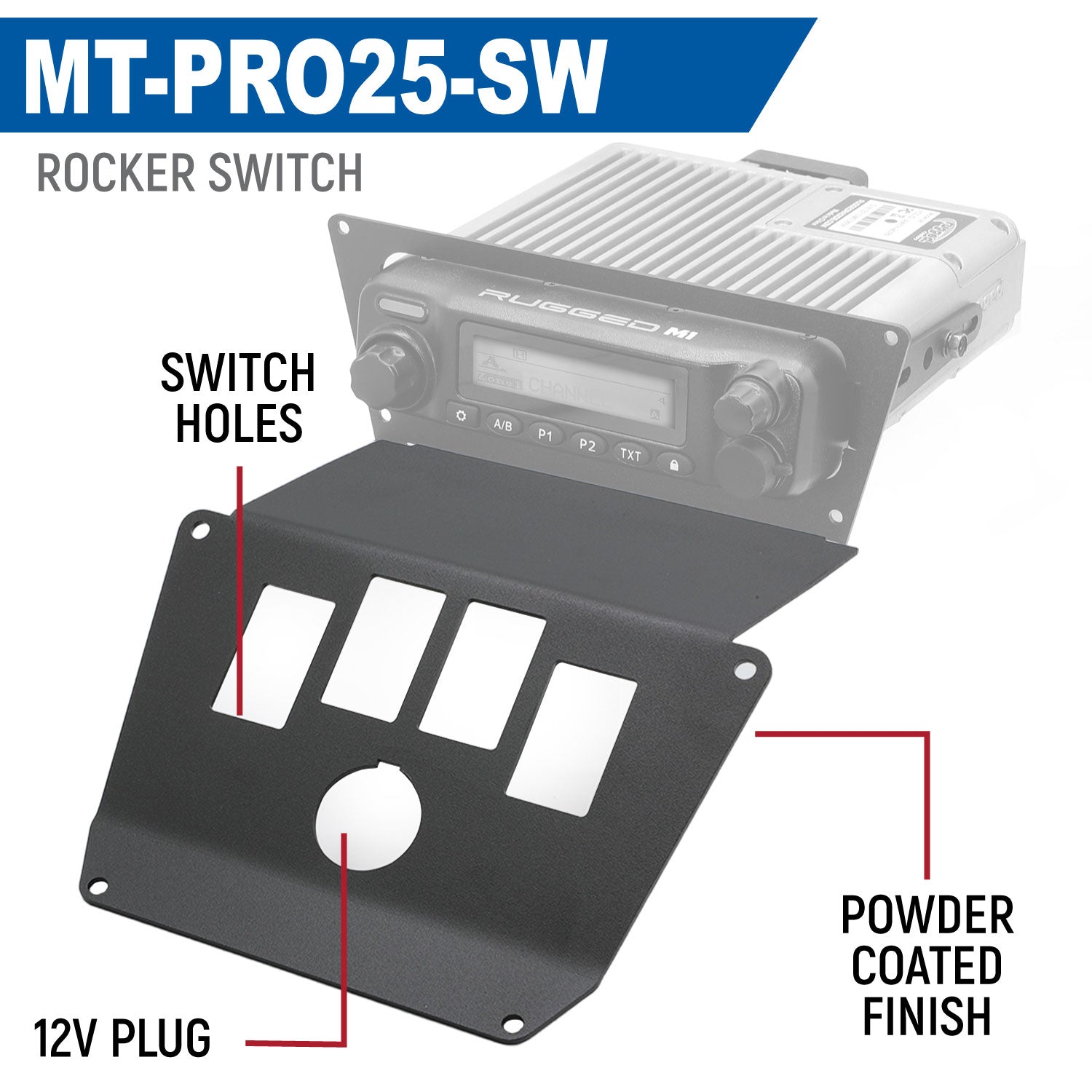 Lower Accessory Panel for 2025 Polaris RZR Pro XP Pro R and Pro S Radio Mount Switch Pros 8