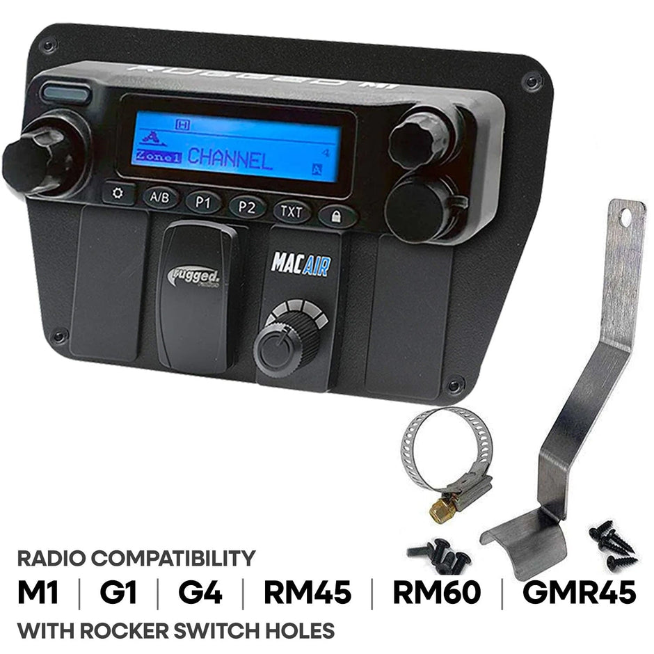 Can-Am Commander Intercom and Radio Mount Rugged M1/G1/G4/RM45/RM60/GMR45