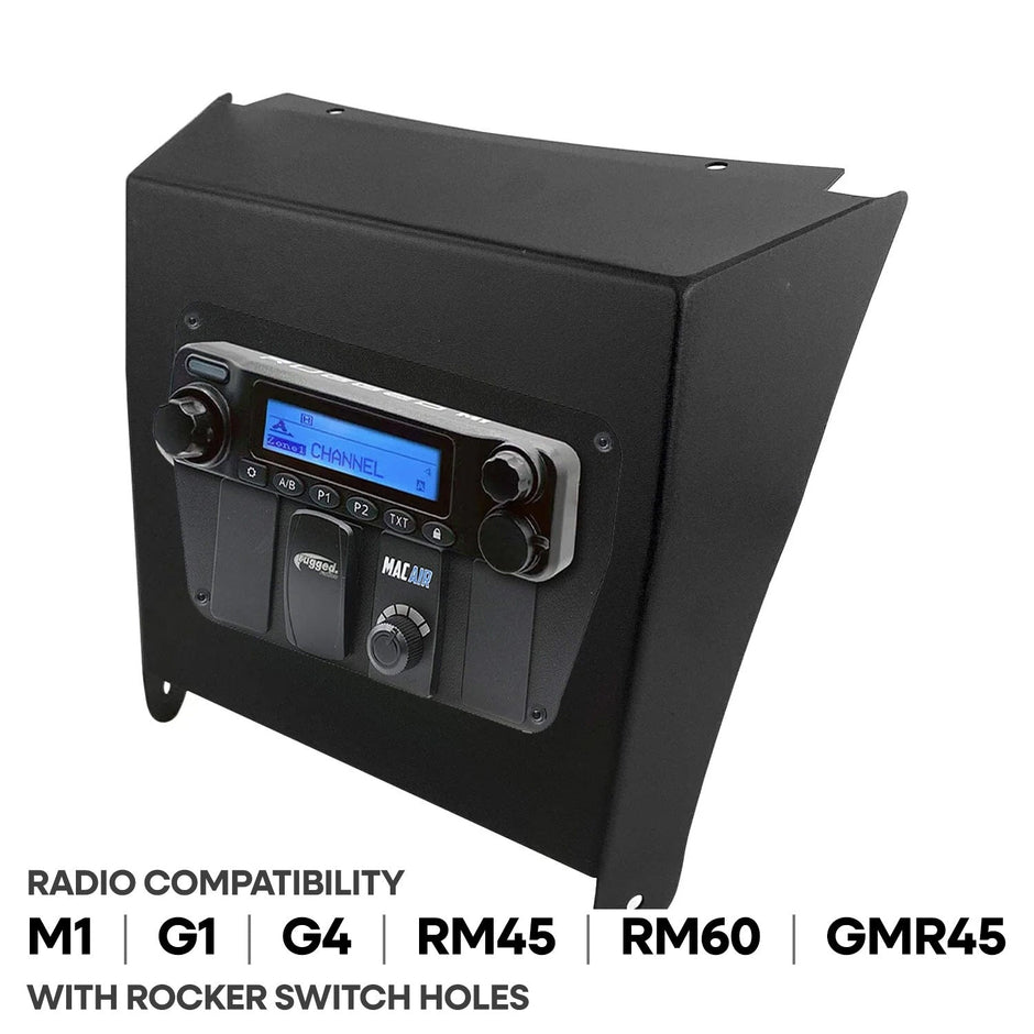 Kawasaki KRX Multi-Mount Kit for Rugged Mobile Radios and Intercom Rugged RDM