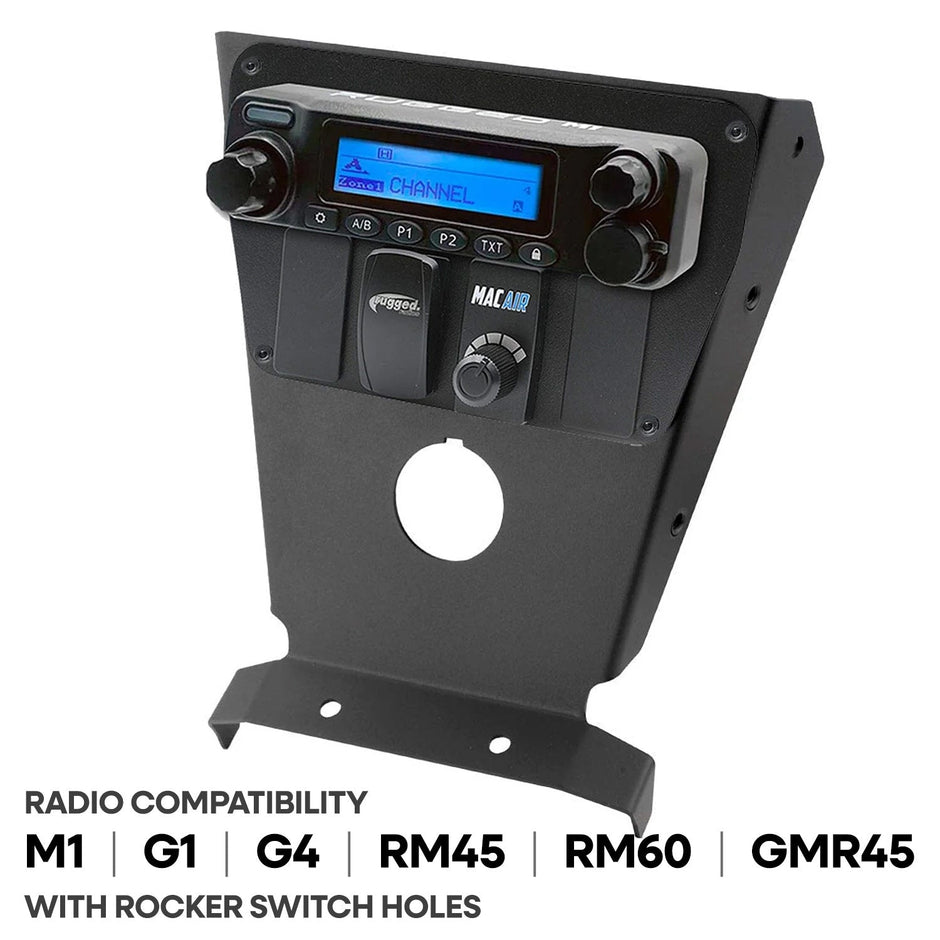 Can-Am X3 Multi Mount Kit for Rugged UTV Intercoms and Radios Rugged M1/G1/G4/RM45/RM60/GMR45 with Switch Holes