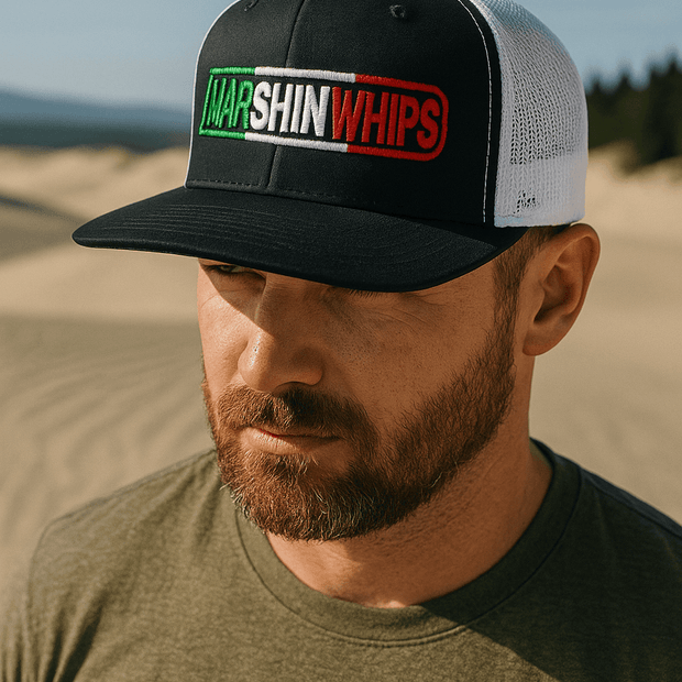 Snap Back Hat - Red, White,Green